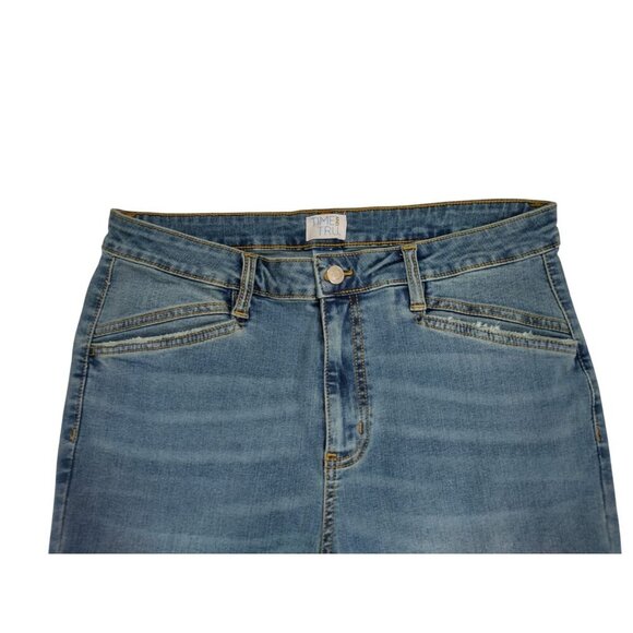 Time And Tru Womens Flared Denim Jeans Size 12 Short Cotton Blend Blue. - Picture 6 of 8